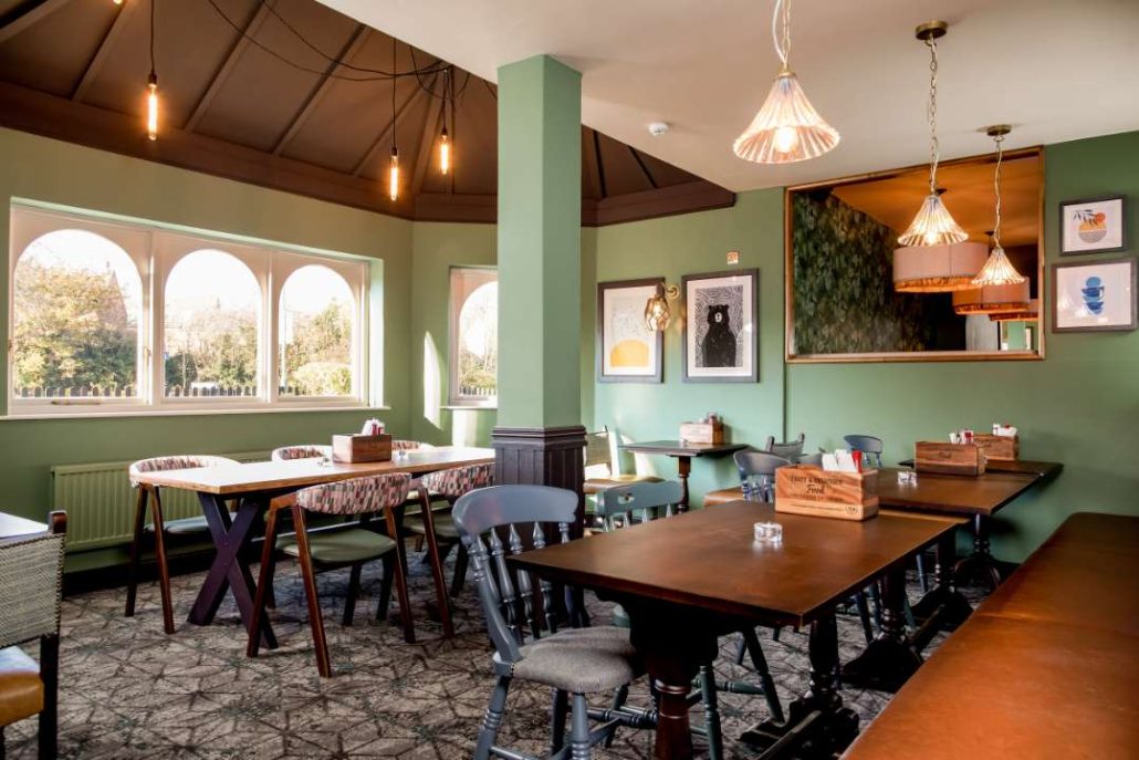 Pub dining area family-friendly