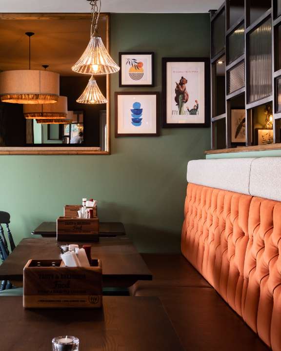 Pub dining area family-friendly